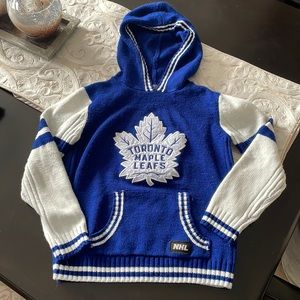 Toronto maple leafs knit sweater. Size small